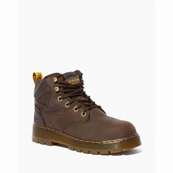 Dr Martens Férfi Plenum Waterproof Steel Toe Munkavédelmi Bakancs Barna